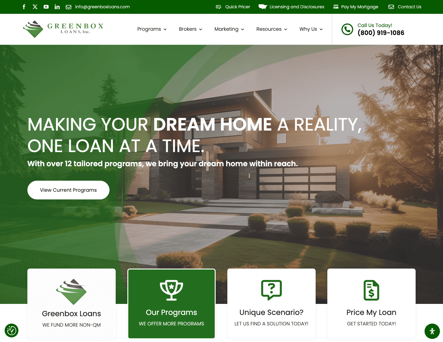GreenBox Loans interface view 1